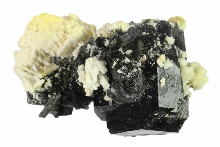 Black Tourmaline (Schorl) Crystals with Orthoclase - Namibia #132220
